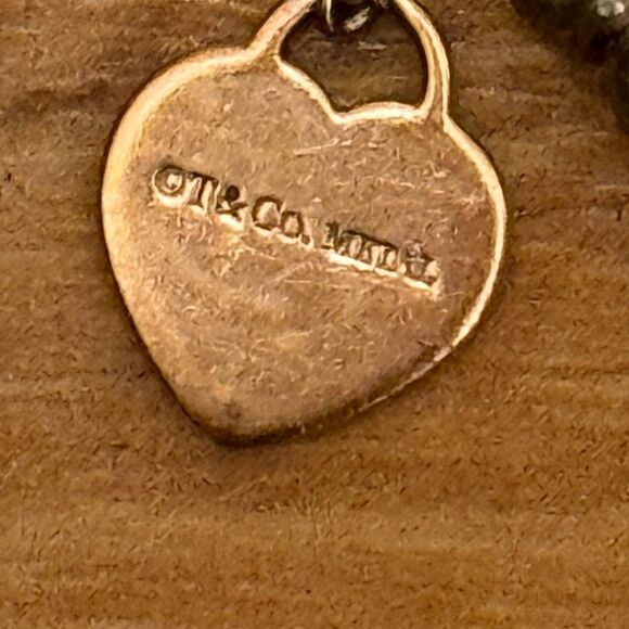 TIFFANY return to Tiffany rose gold heart and silver beaded bracelet - Picture 2 of 9